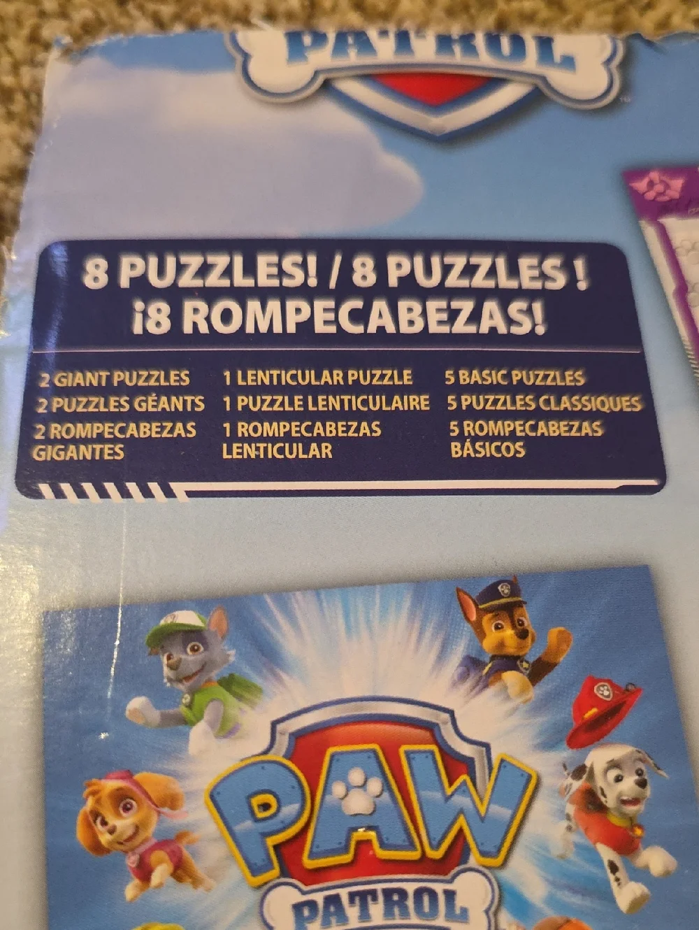 PAW Patrol Kids Puzzle Set - 8 Puzzles - PAW Patrol
